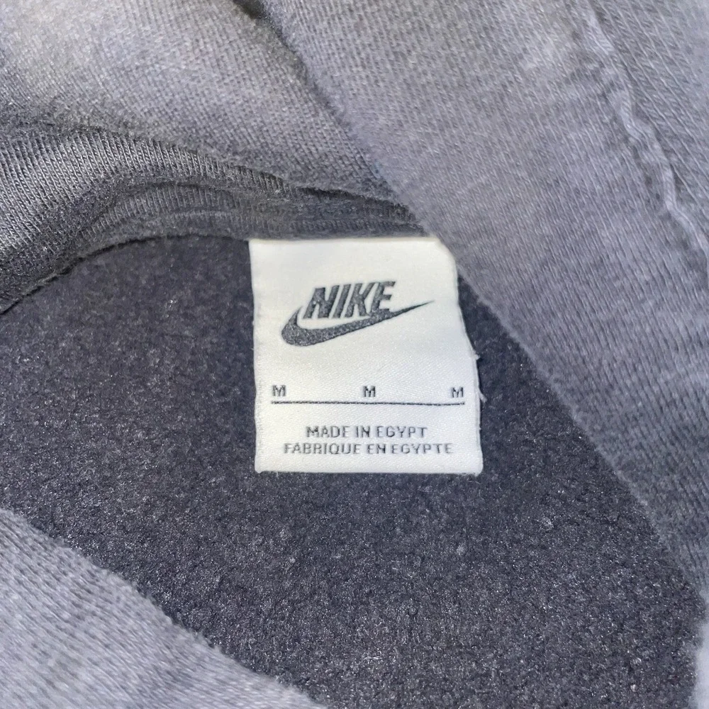 Nike Go The Extra Smile Hoodie Black Orange Smiley Face Graphic Mens Medium